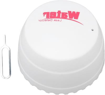Waterlek Detector - Water Sensor - Waterschade Voorkomen - Hoge Gevoeligheid - 8.99 x 8.99 x 3.99 cm - Wit