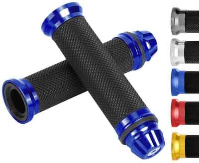 Dailygoods- Handvatten Motorfiets - CNC Aluminium - Antislip Rubber - Comfortabele Grip - Eenvoudig te Installeren - Verkrijgbaar in 6 Kleuren - Motorhandgrepen
