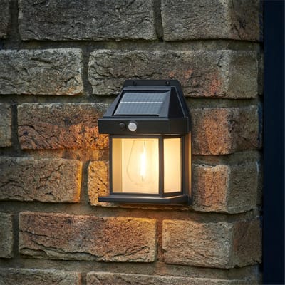 Set van 4 Zonne-energie Buitenlampen met Bewegingssensor - Weerbestendige Wandverlichting voor Tuin en Pad