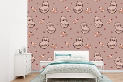 Behang - Fotobehang Dieren - Kinderen - Patronen - Breedte 360 cm x hoogte 260 cm