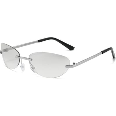 Mode Randloze Zonnebril Mannen Vrouwen Vintage Merk Design Zonnebrillen Dame Ovalen Bril Buiten UV400 Brillen