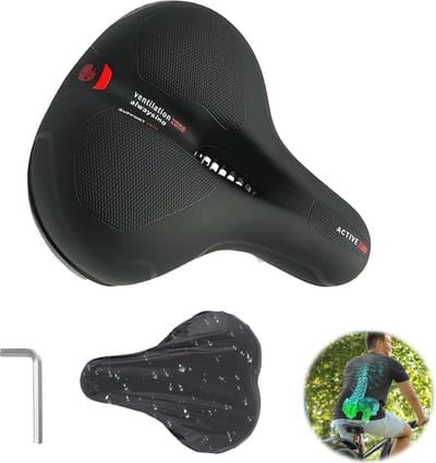 Comfortabel Ergonomisch Fietszadel voor Stadsfietsen en Mountainbikes - Verstelbaar en Schokabsorberend Zadel voor Heren, Dames en Kinderen