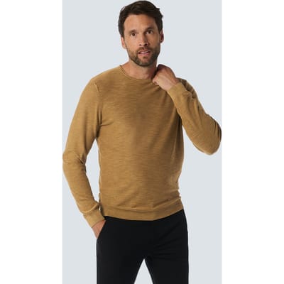 No Excess Pullover Crewneck Garment Dyed + Stone Washed Khaki Maat: M | Sweaters Outlet | Heren | Bruin