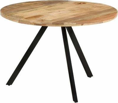 Eettafel Massief - Houten Tafel - Gezellig Dineren - Waterbestendig Oppervlak - 110 x 75 cm - Bruin