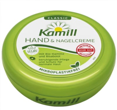 Kamill Hand- en nagelcrème Classic Pot 150 ml - Handcrème met bio kamille - Biologisch - Vegan - Hand & nail cream jar