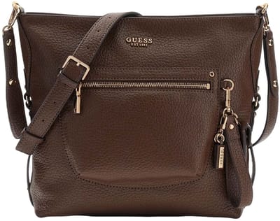 GUESS schoudertas Marsha Crossbody Bag Espresso donkerbruin