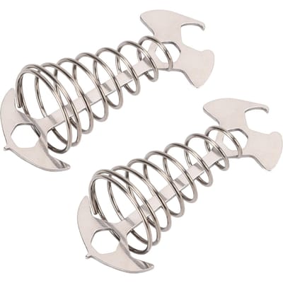 2 Stuks Anti-Struikelen Dek Vastzetanker Haringen Vissenbot Vorm Windtouw Spanner Spanner met Veer zilver