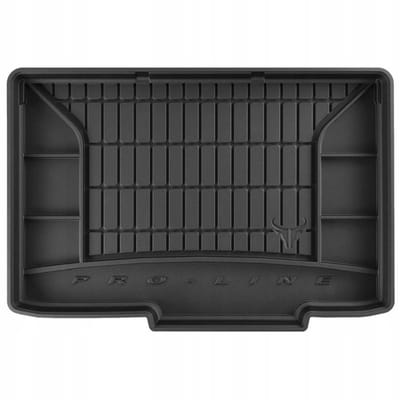FROGUM Kofferbakmat - Rubber - Geschikt voor OPEL CORSA E (2014-2019) - Hatchback - Lage laadvloer - Organizer functie - Zwart