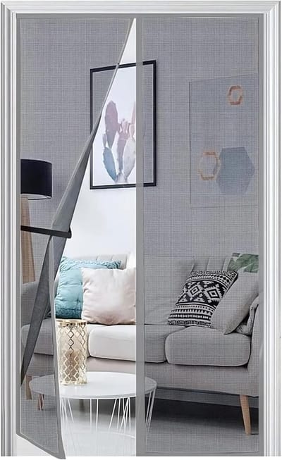 Vliegenscherm voor Balkon- en Terrasdeuren 100 x 225 cm - Versterkt Insectenbescherming met Magneten, Geen Boren Nodig, Ideaal voor Muggenschild en Ventilatie