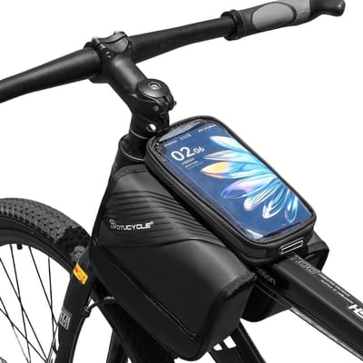Waterdichte fietsstuurtas van 2,5 liter voor smartphones tot 6,8 inch, ideaal voor mountainbikes, racefietsen en e-bikes, met touchscreen en handige opbergmogelijkheden
