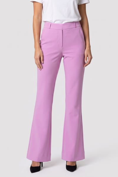 Studio Anneloes Flair Bonded Trousers Lila Pink Größe: XS | Stoffhosen Outlet | Damen | Rosa