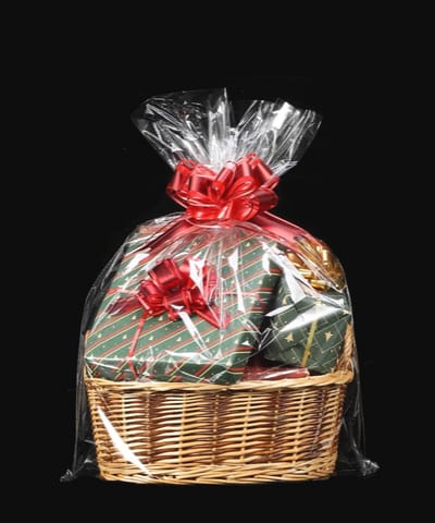 Grote Transparante Cellofaan Zakken - 10 Pack voor Geschenkmanden (31,5" x 47") - 2,5 Mil Dikke Kwaliteit