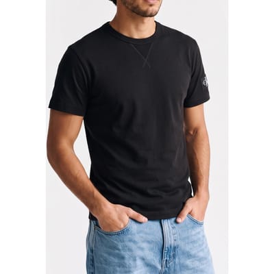 Calvin Klein Badge Regular Tee Black Taglia: S | Magliette basic Outlet | Uomo | Nero