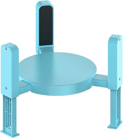 Voerbakstandaard Huisdier - Verhoogde Voerbak - Comfortabel Eten - Verstelbare Hoogte Breedte - 16x16x10 cm - Blauw