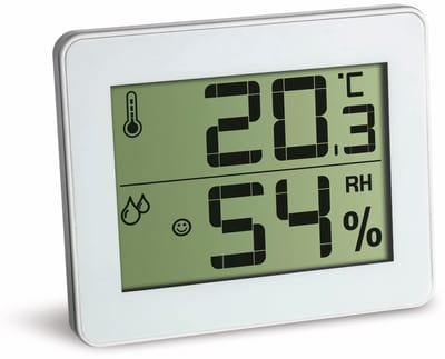 TFA Qboy white thermometer