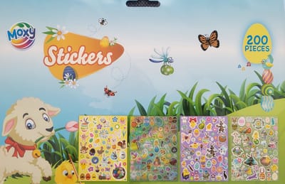 Paasstickers 200 stickers voor pasen - 4 vellen met stickers