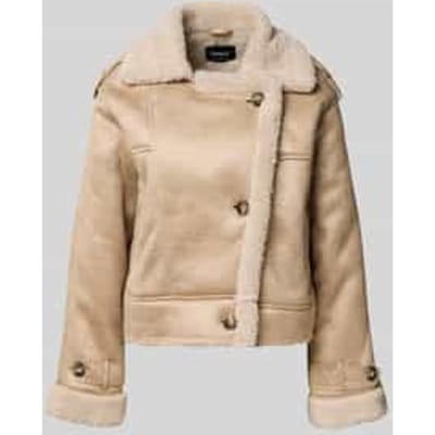 Regular fit jack in suèdelook, model 'YLVA'