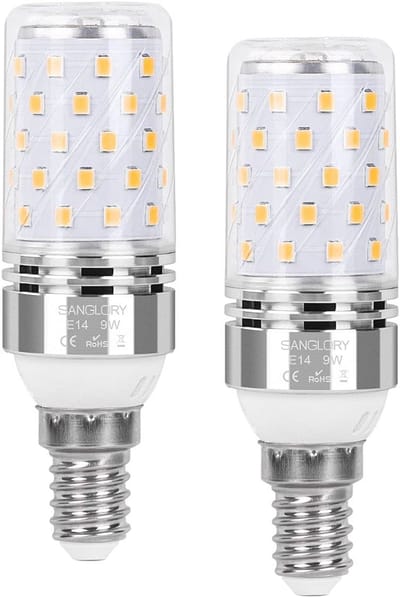 E14 LED-Lamp 9W (vervangt 80W) - 950 Lumen, Warm Wit 3000K, Maïskolflamp, Niet Dimbaar, Verpakking van 2 Stuks