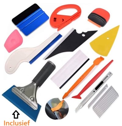 TLVX Professionele Auto Wrap en Ramen Blindeer Gereedschap Set / Autoruit Blinderen Folie Gereedschap / Auto Wrap Gereedschap set / Car Wrapping / Huis / Zonwering / Tools voor Folie plaatsen / 22 delig