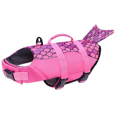 Haai Hond Zwemvest Verbeterd Drijfvermogen Kleine Honden Zwemkleding Veiligheidsvest met Handvat voor Middelgrote Grote Honden Surfen S
