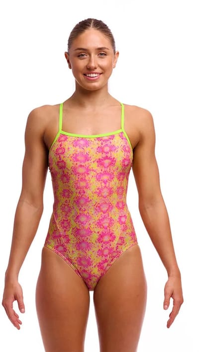Funkita Single Strap Zwemkleding Roze AUS 12 Vrouw