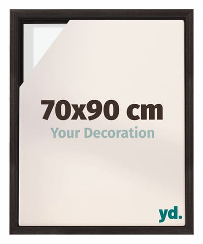Your Decoration - Baklijst 70x90 cm - Eiken Donker - Baklijst voor Canvas - MDF - Lyon