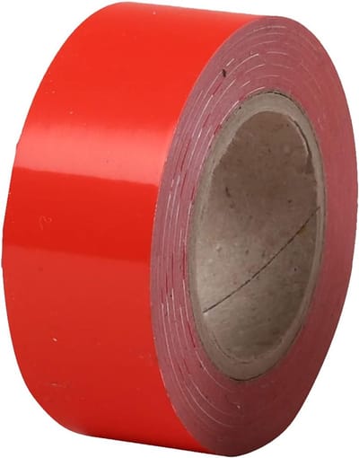 Tubeless Velglint - Afichtingsband - Fietsbanden Monteren - Elastische Lijm - 25mm x 9m - Rood