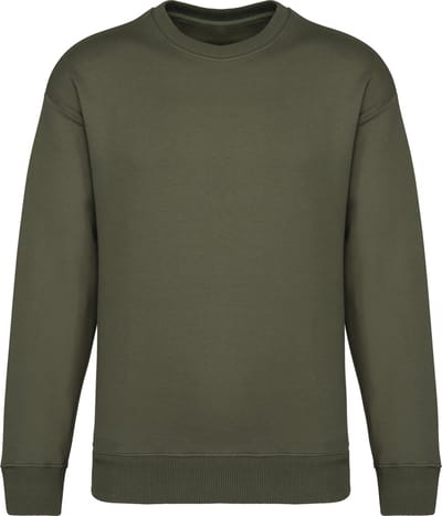 Native Spirit Ecologische oversized uniseks sweater met ronde hals NS440 - Organic khaki - 3XL