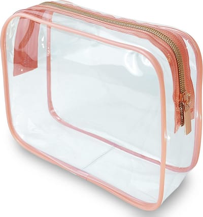 Transparante Toilettas - Reis Make-up Tas - Alles Op Orde - Versterkte Naden - 19.5 x 6 x 15 cm