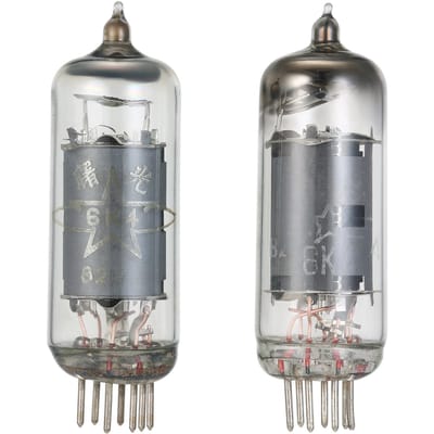 2PCS 6K4 Elektronische Buisklep Vacuümbuis Vervanging voor 6AK5/6AK5W/6Zh1P/6J1/6J1P/EF95 Pairing transparant