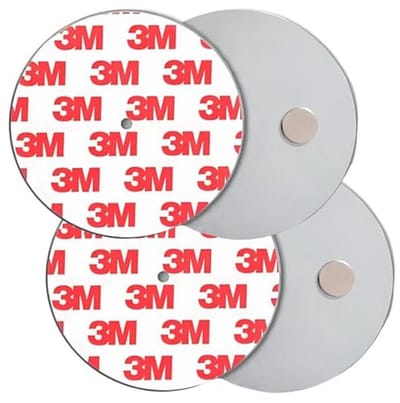 Rookmelder Magneethouder - 10 Stuks - Zelfklevend - Ø 70 mm - Snelle en Veilige Montage