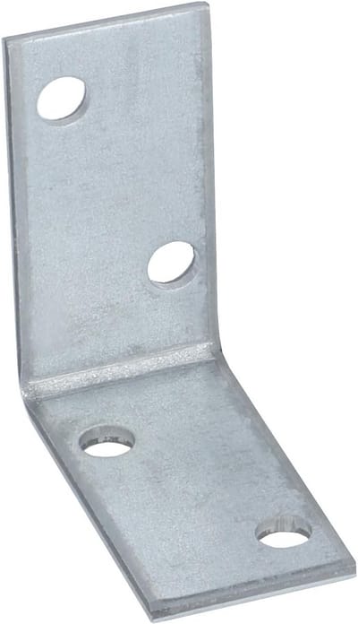 Voordeelverpakking Hoekijzers 40x40x20x2 mm Verzinkt - 25 Stuks