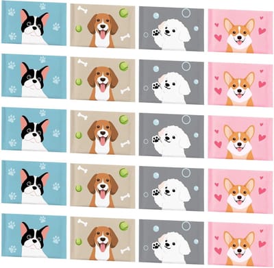 Zakdoekjes - Reis tissues - Snelle verfrissing - Zacht voor de huid - 100 pakjes - Hond ontwerp