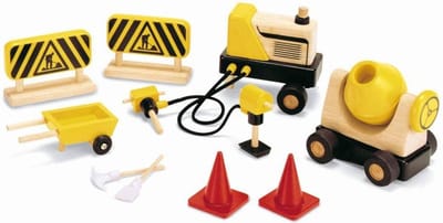 Speelgoed | Wooden Toys - Wegwerkers Materieel Pintoy (07571)