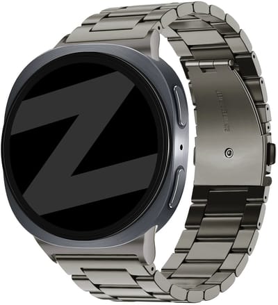 Bandz Stalen Band 'Classic' (Grafiet) geschikt voor Samsung Galaxy Watch 9 (40/44mm) / Watch 8 (40/44mm) / 8 Classic (46mm)