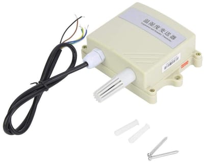 Dailygoods- Temperatuursensor Waterdicht IP65 - Vochtigheidssensor - Nauwkeurige Meetomvormer - Compact Ontwerp - Eenvoudige Installatie - Geschikt voor Kassen - Klimaatsensor