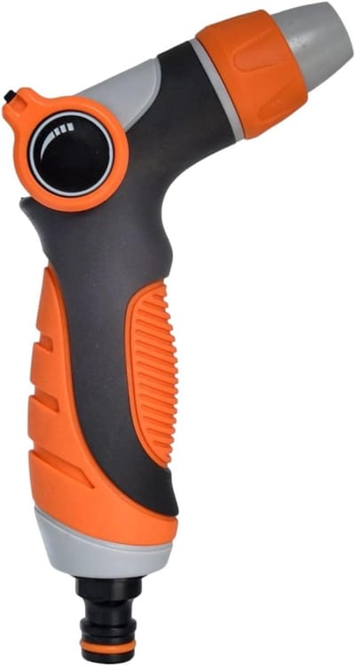 Slangmondstuk - Waterstraal Versteller - Planten Besproeien - Veelzijdige Waterstroom - 19.8 cm Lengte - Oranje