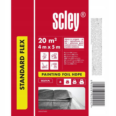 Kaem Hardy - Beschermfolie - 4 x 5m - Transparant