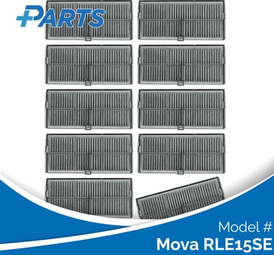 Mova RLE15SE Filters (10 Stuks, Plus.Parts® alternatief voor RHF14)