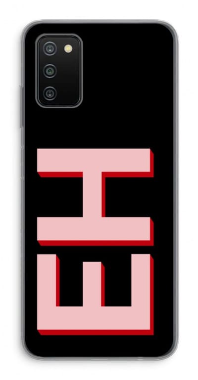 Gepersonaliseerd - Case Company® - Hoesje geschikt voor Samsung Galaxy A03S hoesje - Monogram - Soft Cover Telefoonhoesje - Bescherming aan alle Kanten en Schermrand