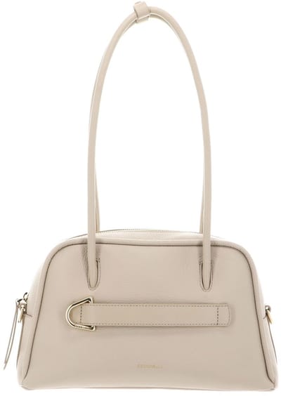 COCCINELLE Leren schoudertas Paki Shoulder Bag Leather Sandshell / Sandshell beige