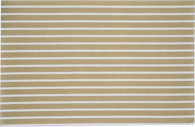 Cosy & Trendy Placemats - rechthoekig - geweven goud/wit - 30 x 45 cm - Tafel dekken