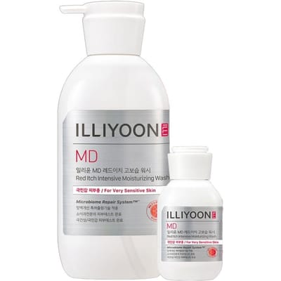 Illiyoon Rouge Démangeaisons Hydratation Profonde Lavage Soutien Barrière Soin Corps 470g Ensemble