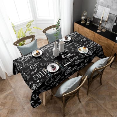 Koffieboon Melk Tafelkleed Vakantiedecor Waterdichte Rechthoekige Tafelkleden Bruiloftsdecor Tafelkleed 4pcs 33x48 Table mat gray