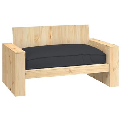 vidaXL - Kussen - Oxford - Stof - Zwart - 120 - x - 80 - x - 12 - cm