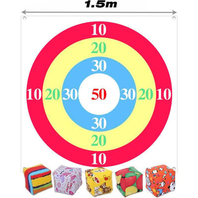 Lancer de sacs de sable Cibles Jeux Interactifs Amusants Plein Air Parent-Enfant Activités de Team Building Rassemblements Jeux Multijoueurs blue