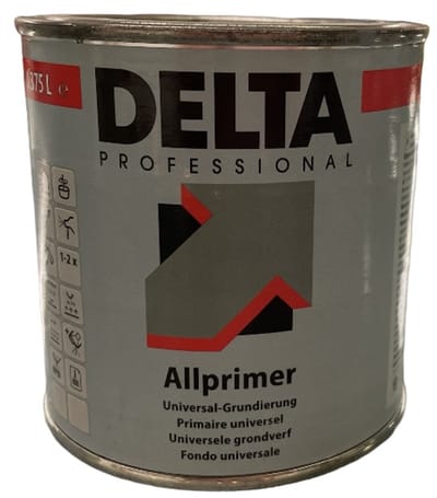 Südwest Delta Allprimer - Veelzijdige matte universele grondlaag op solventbasis - 0.375 L - RAL 7001 Zilvergrijs