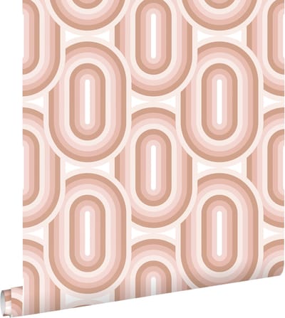 ESTAhome behang retro ornamenten zacht roze - 53 cm x 10.05 m - 130982