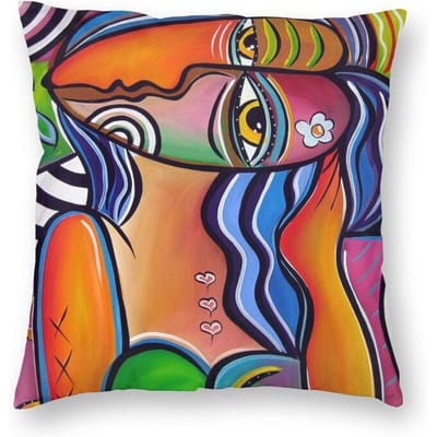 Pablo Picasso Beroemd Schilderij Vierkante Kussensloop Decoratieve Guernica Dames Abstracte Kunst Kussenhoes Woonkamer 50x50cm