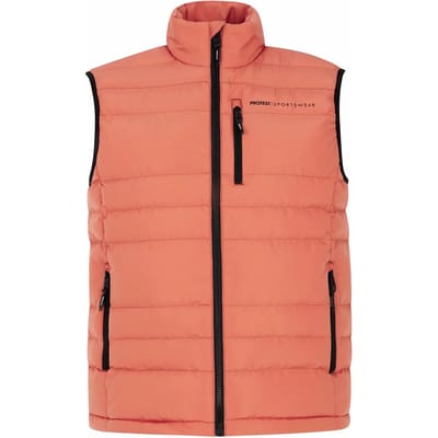 Protest Bramptoon - Bodywarmer Heren - Waterafstotende afwerking - Ritssluiting - Oranje
